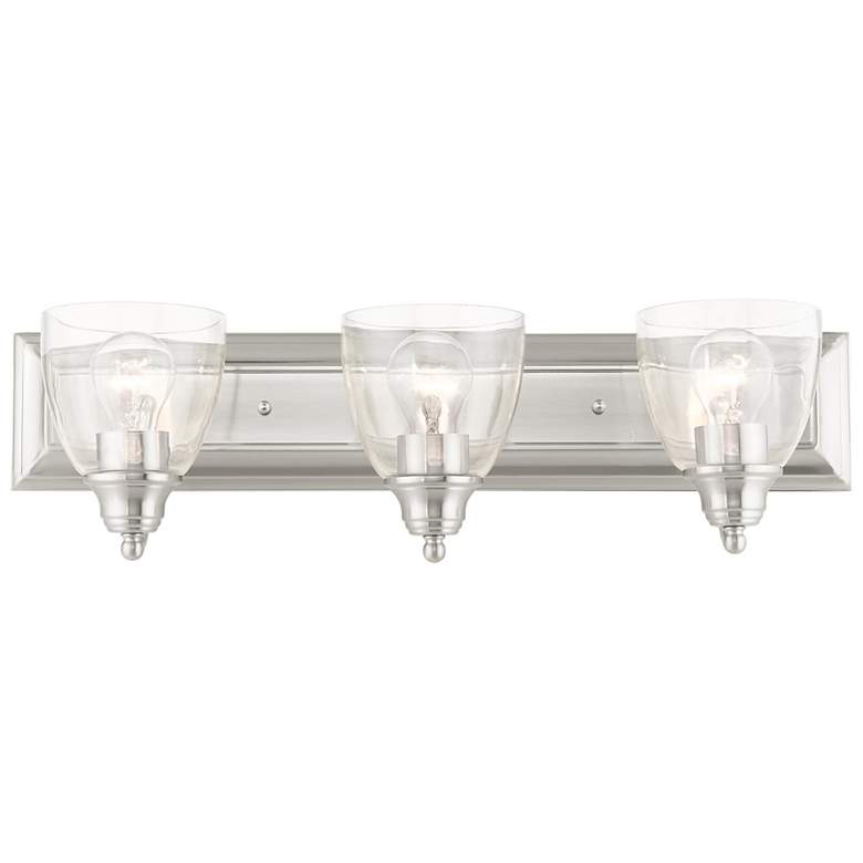 Image 4 Birmingham 24" Wide Brushed Nickel 3-Light Bath Light more views