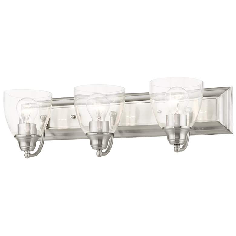 Image 6 Birmingham 24" Wide Brushed Nickel 3-Light Bath Light more views