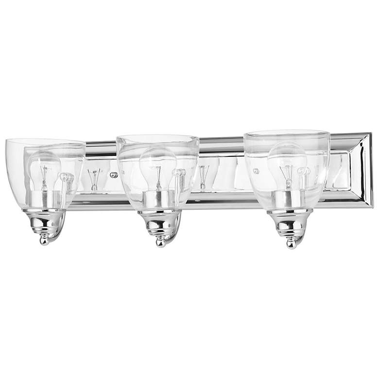 Image 4 Birmingham 24" Wide Polished Chrome 3-Light Bath Light more views