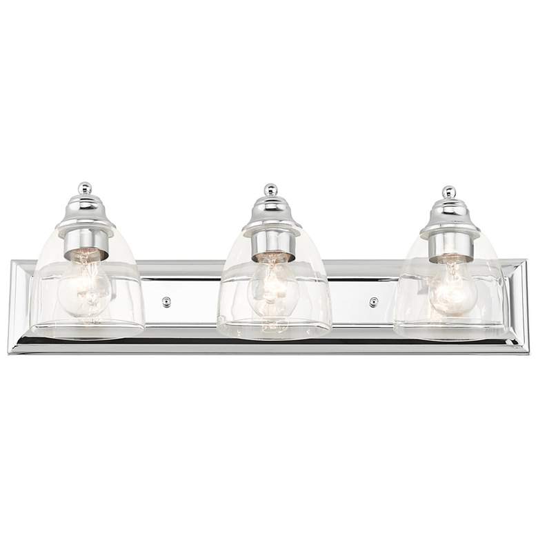 Image 5 Birmingham 24" Wide Polished Chrome 3-Light Bath Light more views