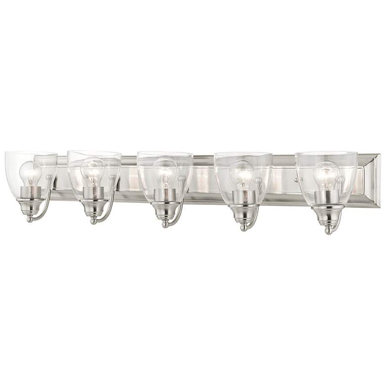 Image 1 Birmingham 36" Wide Brushed Nickel 5-Light Bath Light