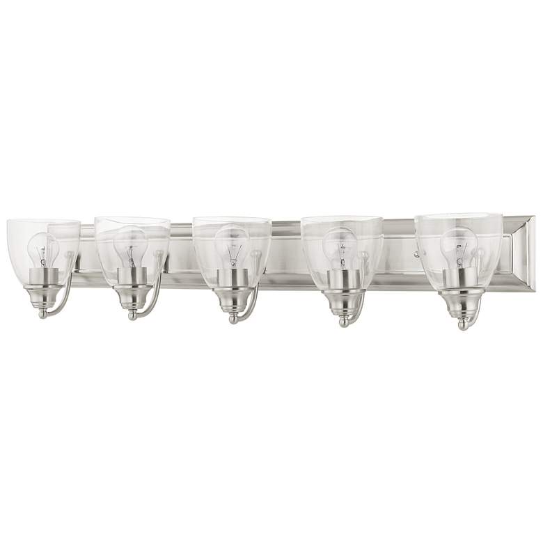 Image 2 Birmingham 36" Wide Brushed Nickel 5-Light Bath Light more views