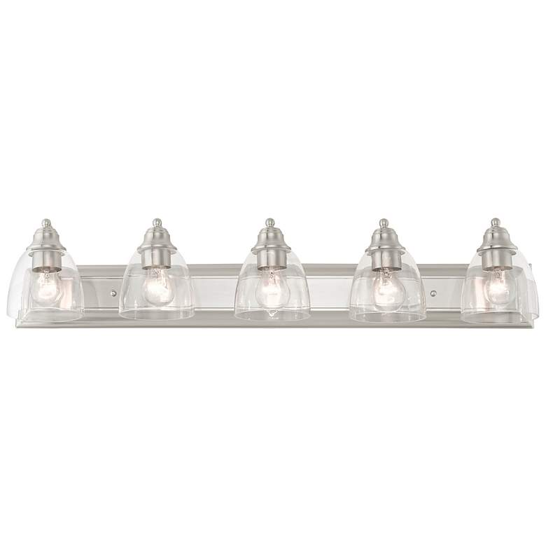 Image 4 Birmingham 36" Wide Brushed Nickel 5-Light Bath Light more views