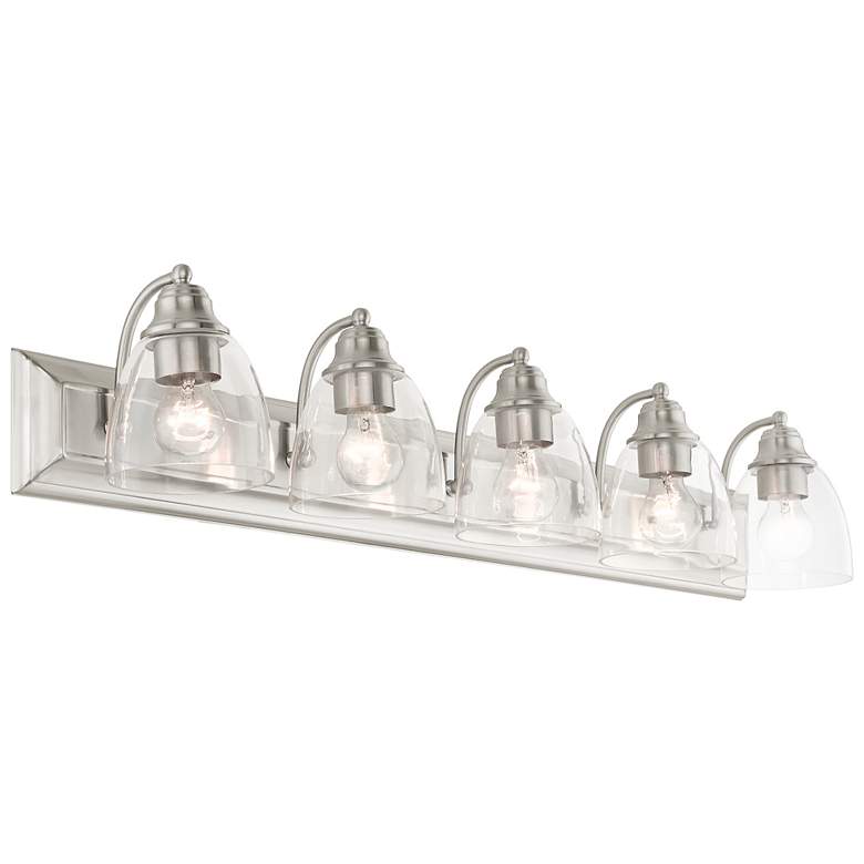 Image 5 Birmingham 36" Wide Brushed Nickel 5-Light Bath Light more views