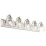 5_Birmingham 36" Wide Brushed Nickel 5-Light Bath Light more views