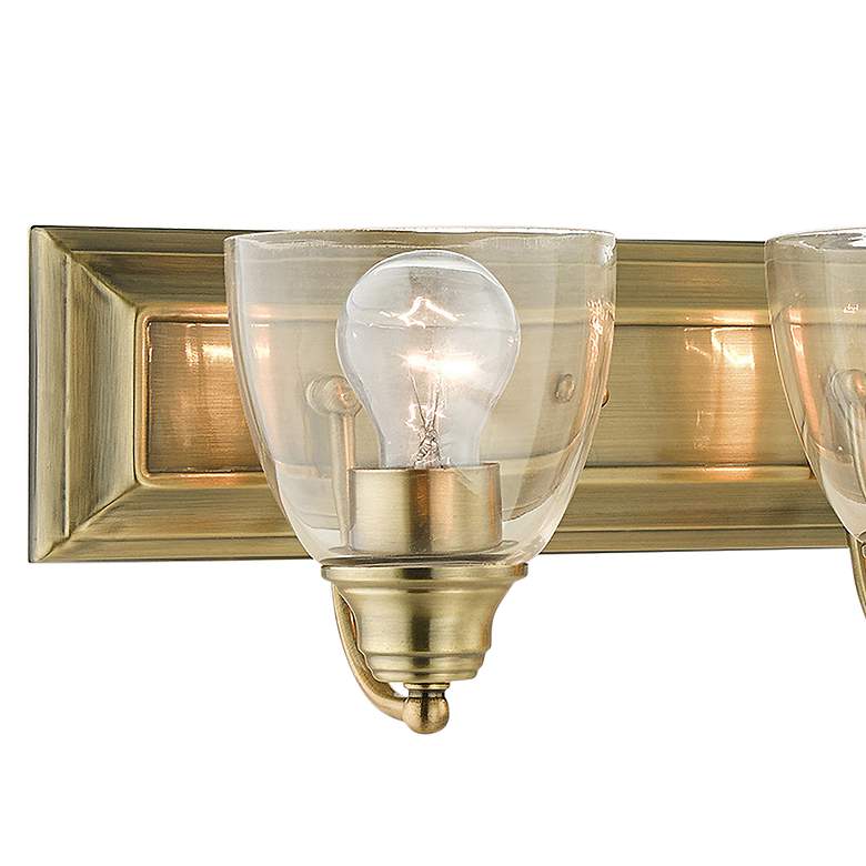 Image 3 Birmingham 48" Wide Antique Brass 6-Light Bath Light more views