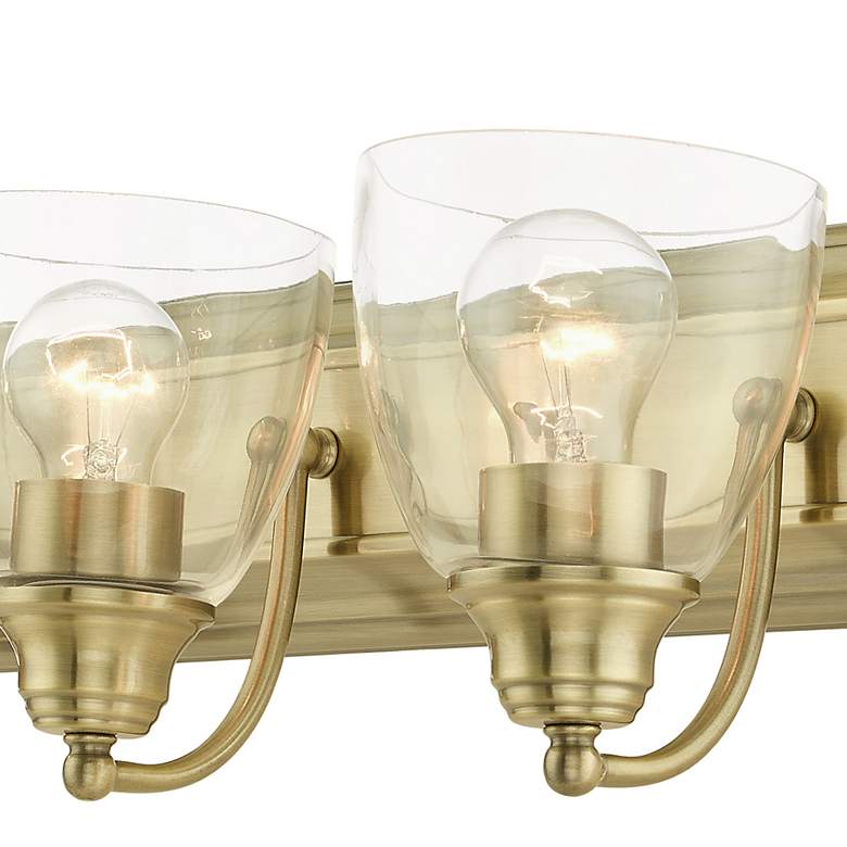 Image 4 Birmingham 48" Wide Antique Brass 6-Light Bath Light more views