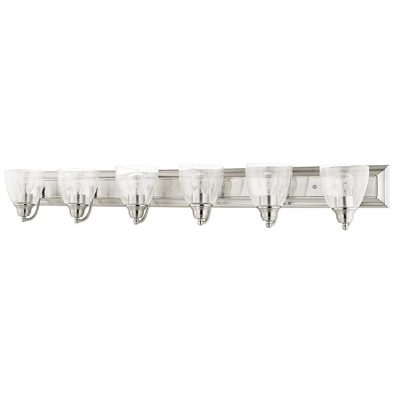Image 2 Birmingham 48" Wide Brushed Nickel 6-Light Bath Light more views