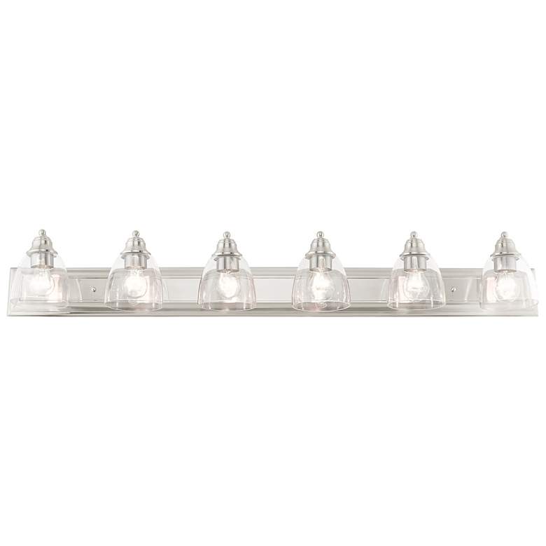 Image 3 Birmingham 48" Wide Brushed Nickel 6-Light Bath Light more views