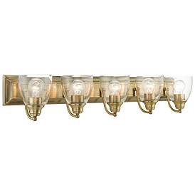Image1 of Birmingham 5 Light Antique Brass Vanity Sconce