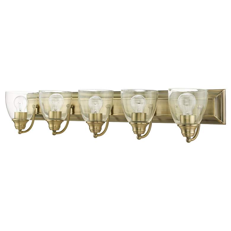 Image 2 Birmingham 5 Light Antique Brass Vanity Sconce more views