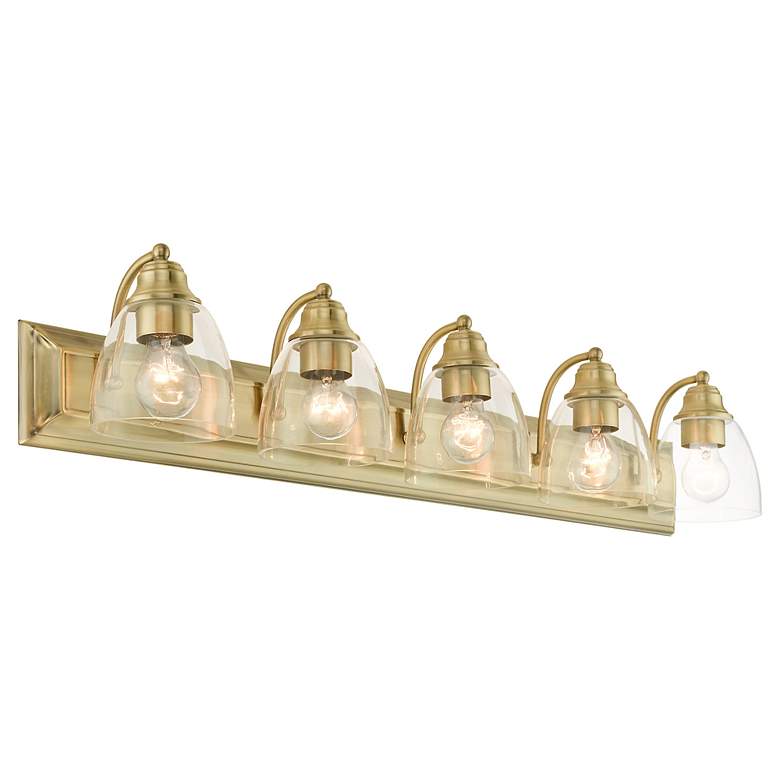 Image 6 Birmingham 5 Light Antique Brass Vanity Sconce more views