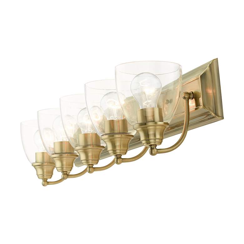 Image 7 Birmingham 5 Light Antique Brass Vanity Sconce more views