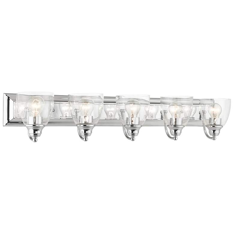 Image 1 Birmingham 5 Light Polished Chrome Vanity Sconce