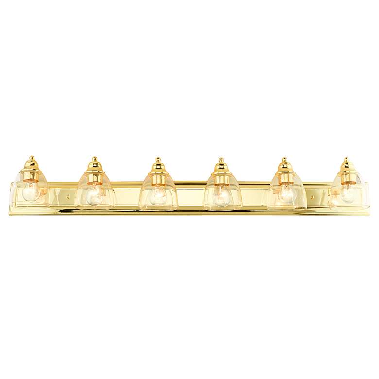 Image 4 Birmingham 6 Light Polished Brass Vanity Sconce more views