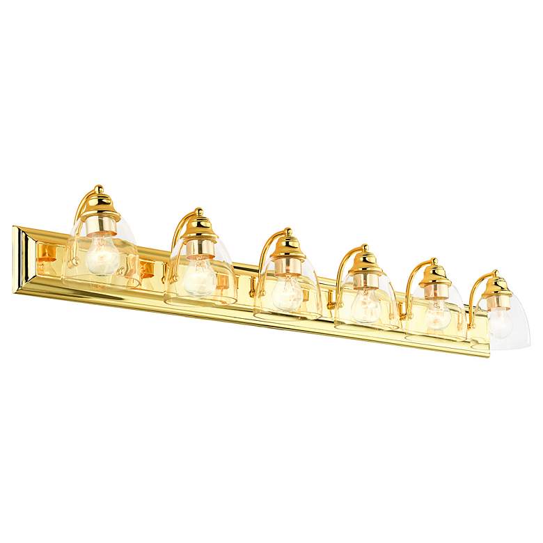Image 5 Birmingham 6 Light Polished Brass Vanity Sconce more views