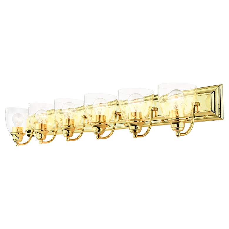 Image 6 Birmingham 6 Light Polished Brass Vanity Sconce more views