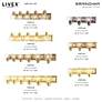 Birmingham 6 Light Polished Brass Vanity Sconce