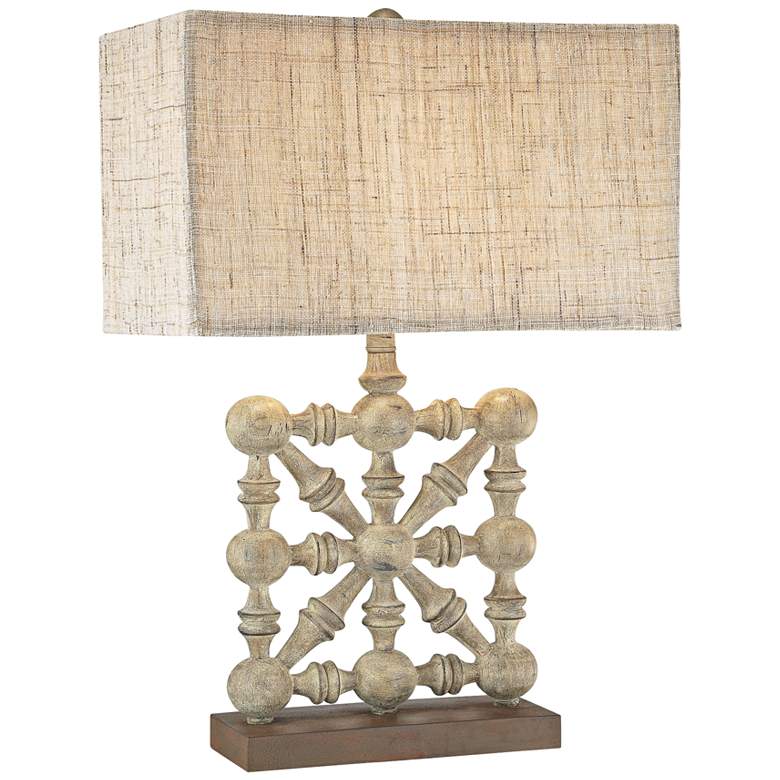 Image 1 Biscay Castlebawn Stone Old World Table Lamp