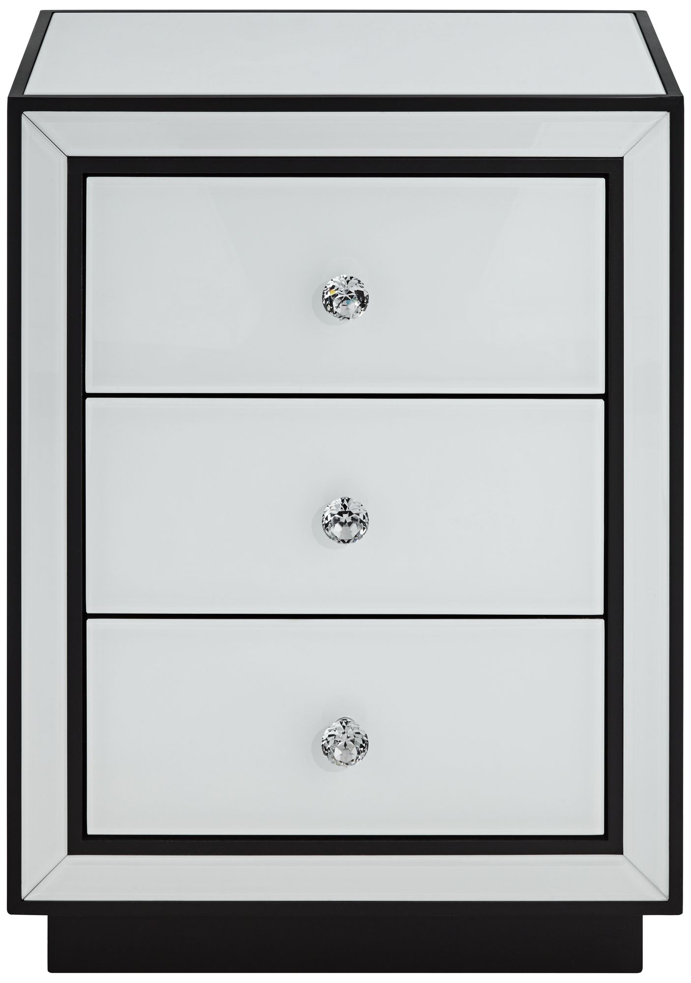 Image 5 Biscaya 17 3/4" Wide White Reverse Painted Glass Side Tables Set of 2 more views