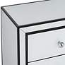 2_Biscaya 17 3/4" Wide White Reverse Painted Glass Side Tables Set of 2 more views