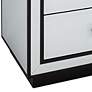 3_Biscaya 17 3/4" Wide White Reverse Painted Glass Side Tables Set of 2 more views