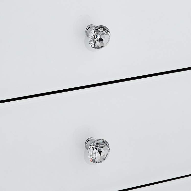 Image 4 Biscaya 17 3/4" Wide White Reverse Painted Glass Side Tables Set of 2 more views