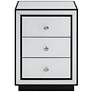 5_Biscaya 17 3/4" Wide White Reverse Painted Glass Side Tables Set of 2 more views