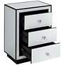 6_Biscaya 17 3/4" Wide White Reverse Painted Glass Side Tables Set of 2 more views