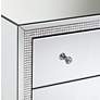Biscaya 31 1/2" Wide Mirrored 3-Drawer Beaded Accent Chest