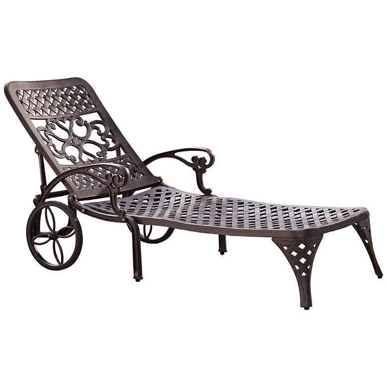 Image 1 Biscayne Bronze Outdoor Chaise Lounge Chair