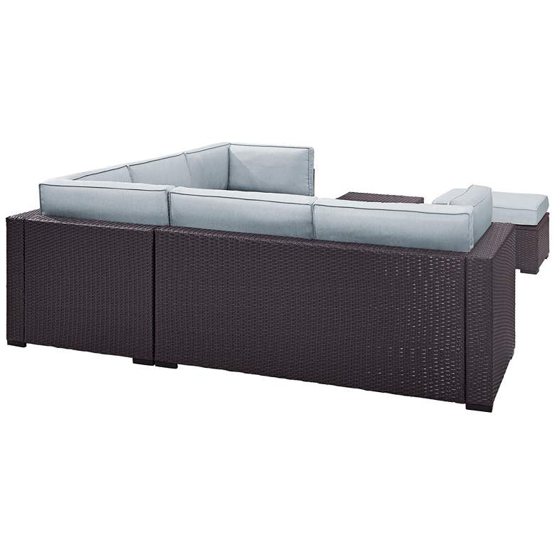 Image 4 Biscayne Mist Fabric 5-Piece 5-Seat Outdoor Patio Set more views