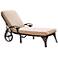 Biscayne Outdoor Taupe and Bronze Chaise Lounge