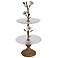 Bisenti Large Glass Tray On Metal Stand