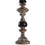 Bishop 32 1/2" Weathered Wood Spindle Candlestick Table Lamp