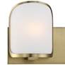 Bishop Crossing 9" High Soft Brass Metal 2-Light Wall Sconce