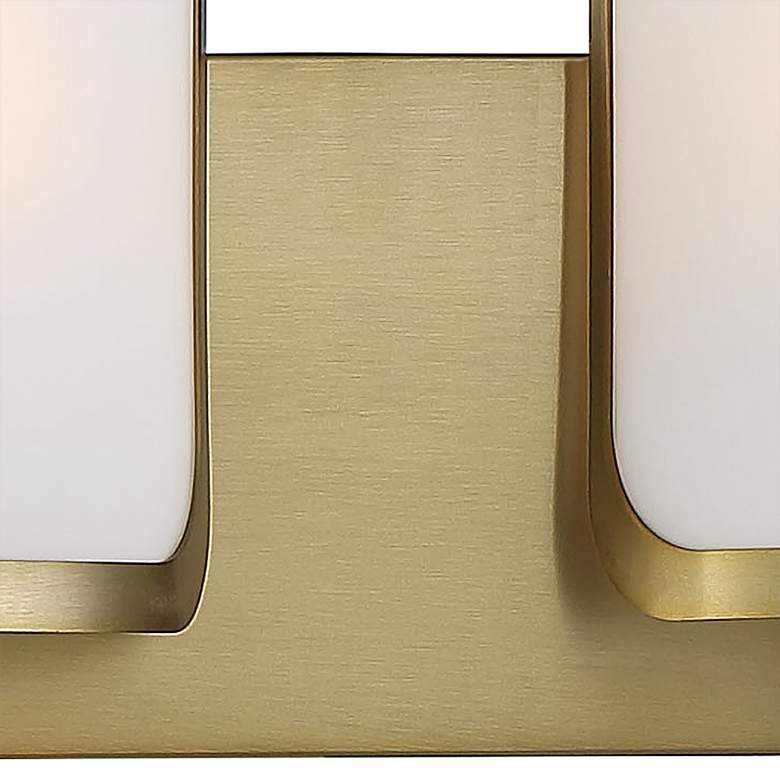 Image 4 Bishop Crossing 9" High Soft Brass Metal 2-Light Wall Sconce more views
