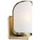 Bishop Crossing 9" High Soft Brass Metal Wall Sconce