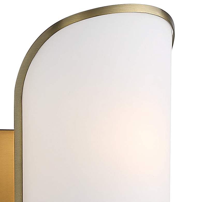 Bishop Crossing 9 inch High Soft Brass Metal Wall Sconce more views