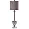 Bishop Polished Chrome and Mercury Glass Buffet Table Lamp