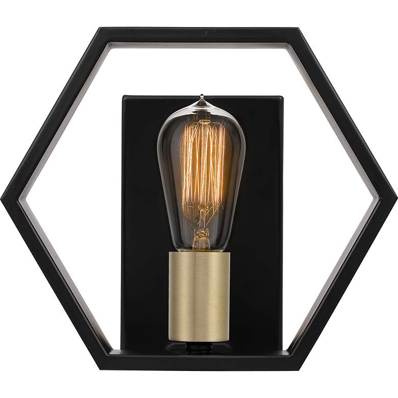 Image 3 Bismarck 8.75-in H Black Wall Sconce more views