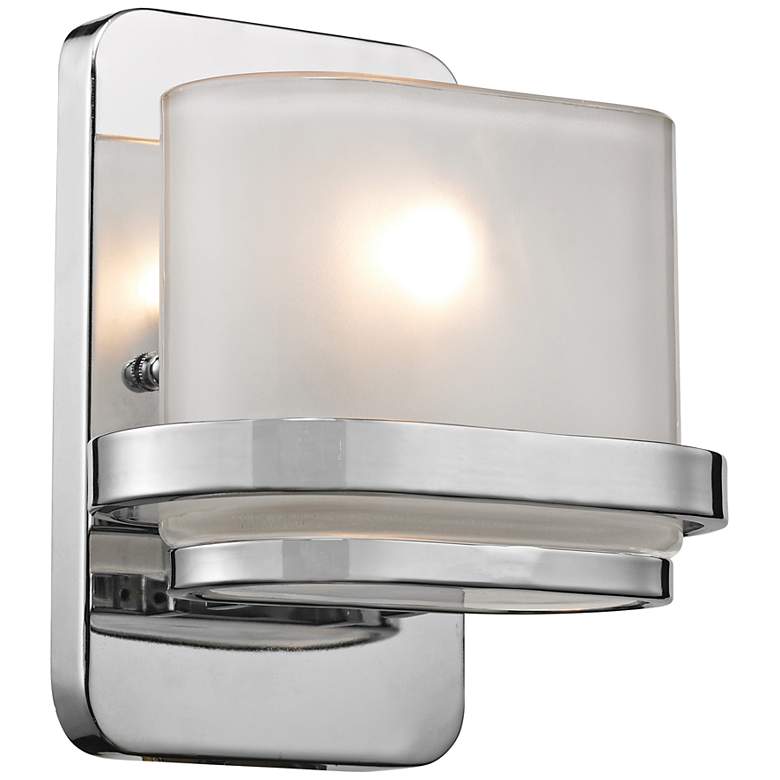 Image 1 Bismark Collection 8 inch High Polished Chrome Wall Sconce