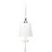 Bisou Chrome 6 1/2" Wide White Mini Pendant Light