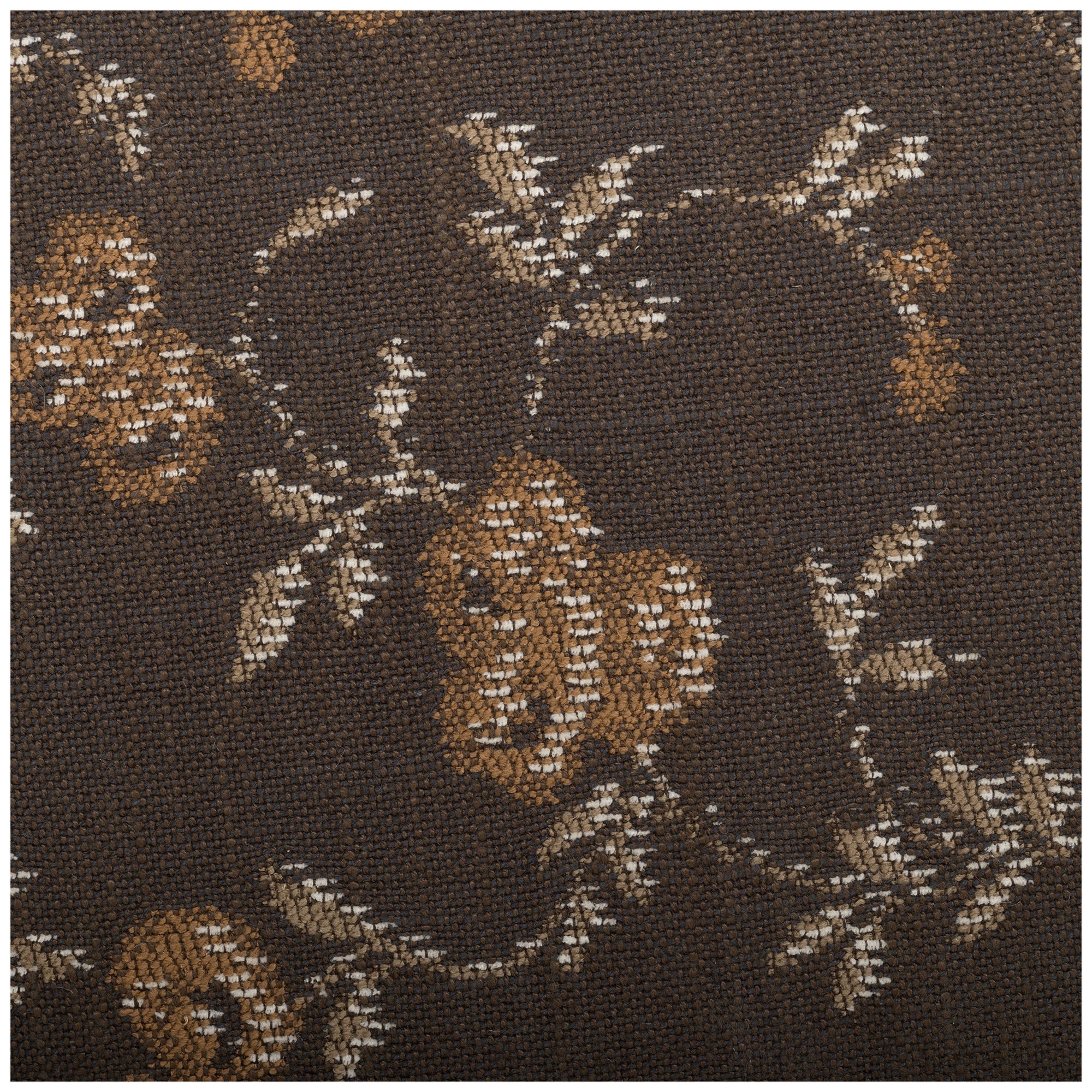 Image 4 Bisou Java Floral Jacquard Ottoman more views
