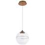 1_Bistro 14"H x 14"W 1-Light Pendant in Aged Brass