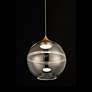 2_Bistro 14"H x 14"W 1-Light Pendant in Aged Brass more views