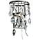 Bistro 15" High Graphite and Crystal Wall Sconce