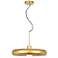 Bistro 23 3/4" Wide Gold and White LED Pendant Light