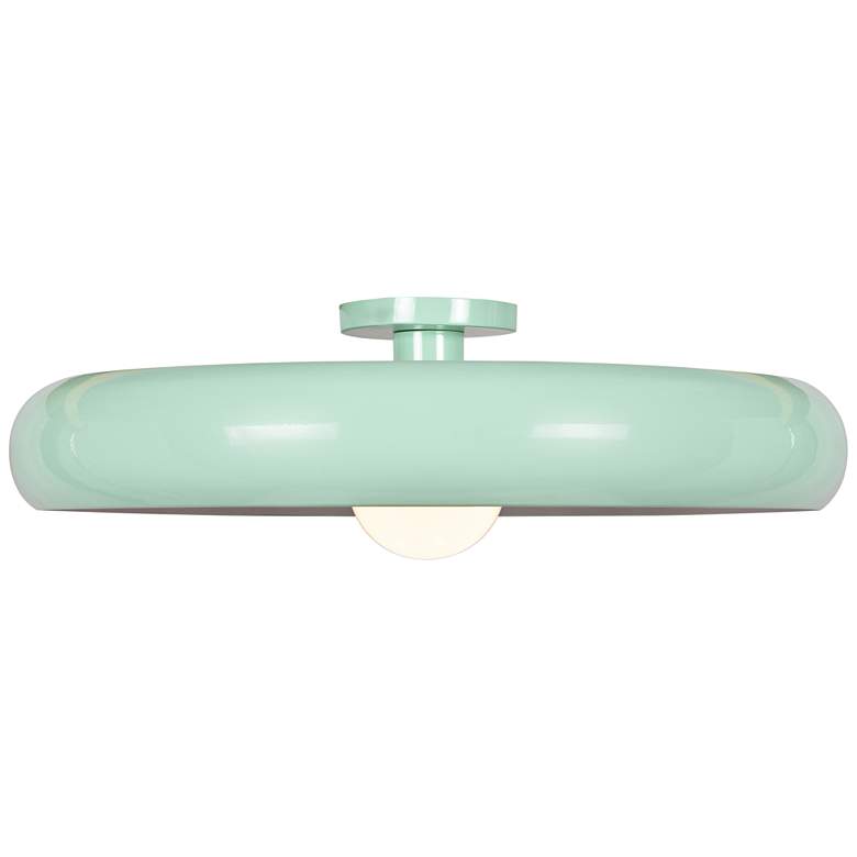 Image 1 Bistro 23 3/4 inch Wide Mint Green LED Ceiling Light