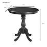 2_Bistro 36" Wide Teal Round Folding Outdoor Table more views